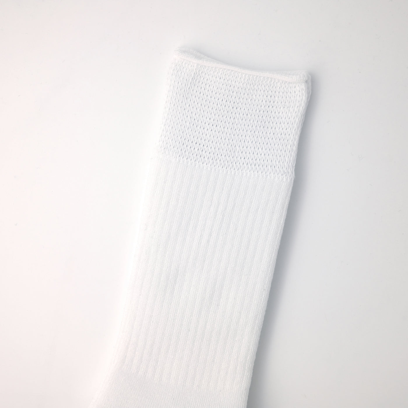 COMFORT RIB PILE SOCKS WHITE