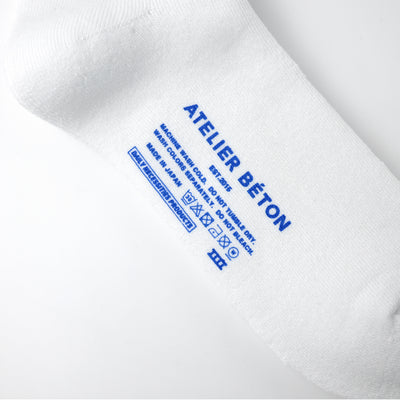 COMFORT RIB PILE SOCKS WHITE