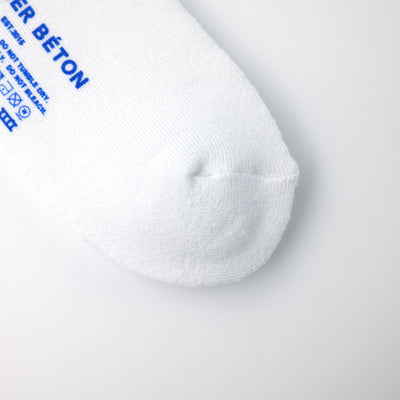 COMFORT RIB PILE SOCKS WHITE