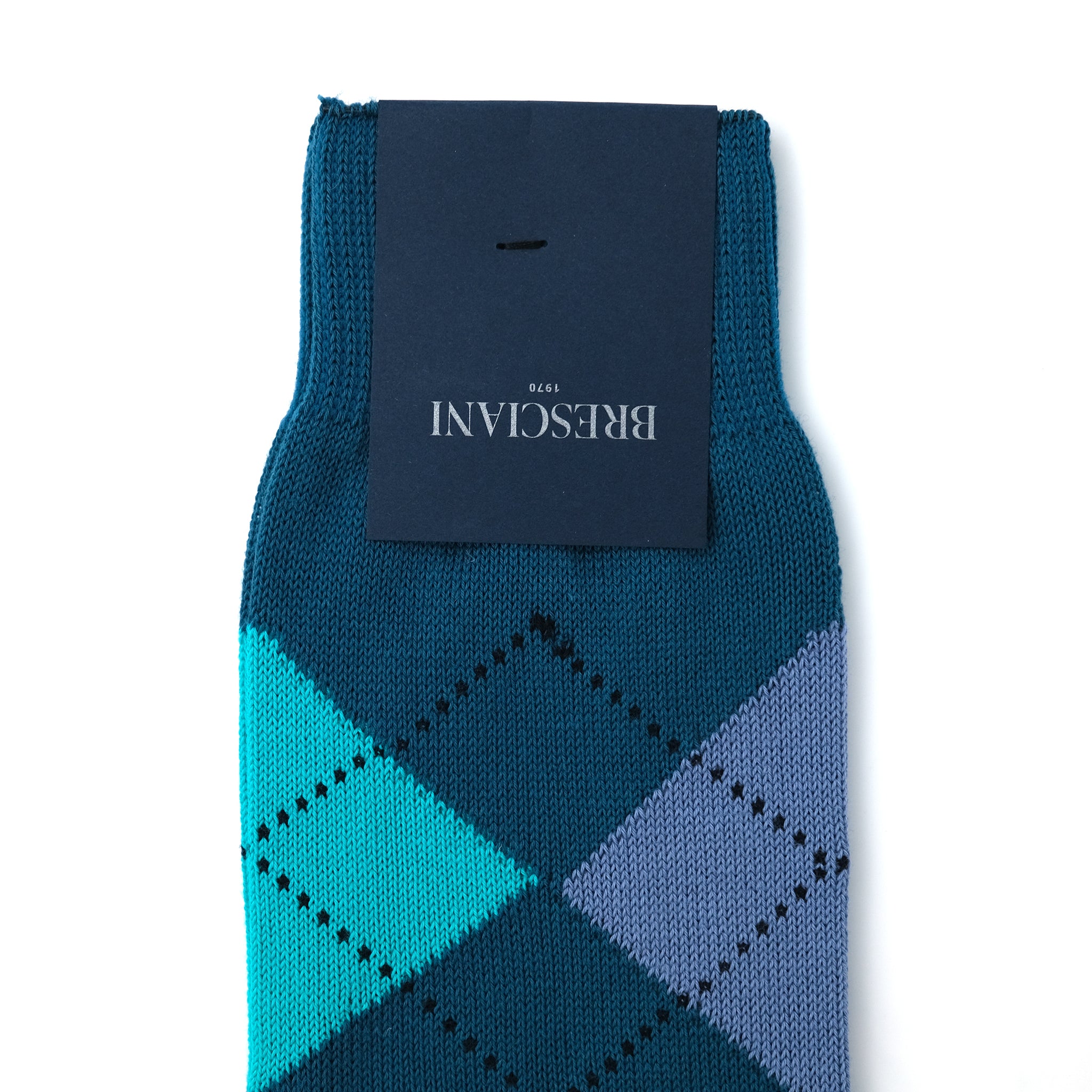 MULTI COLOR ARGYLE SOCKS DEEPBLUE×TEAL – SOCKSTORE™