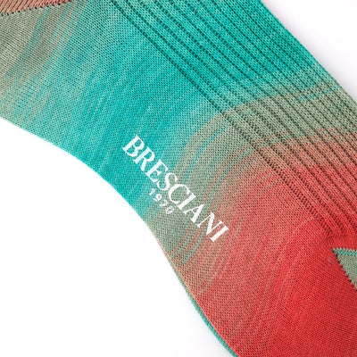 COLOR GRADATION RIB GREEN×RED