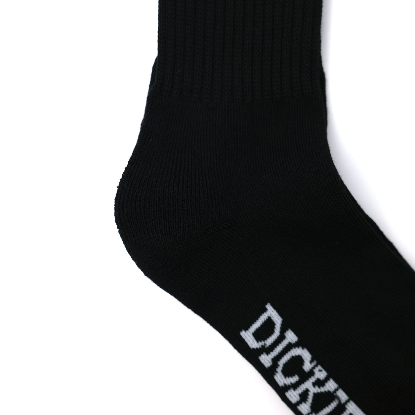 メンズ ロゴ刺繍底パイル 3Pソックス クルー丈 BLACK