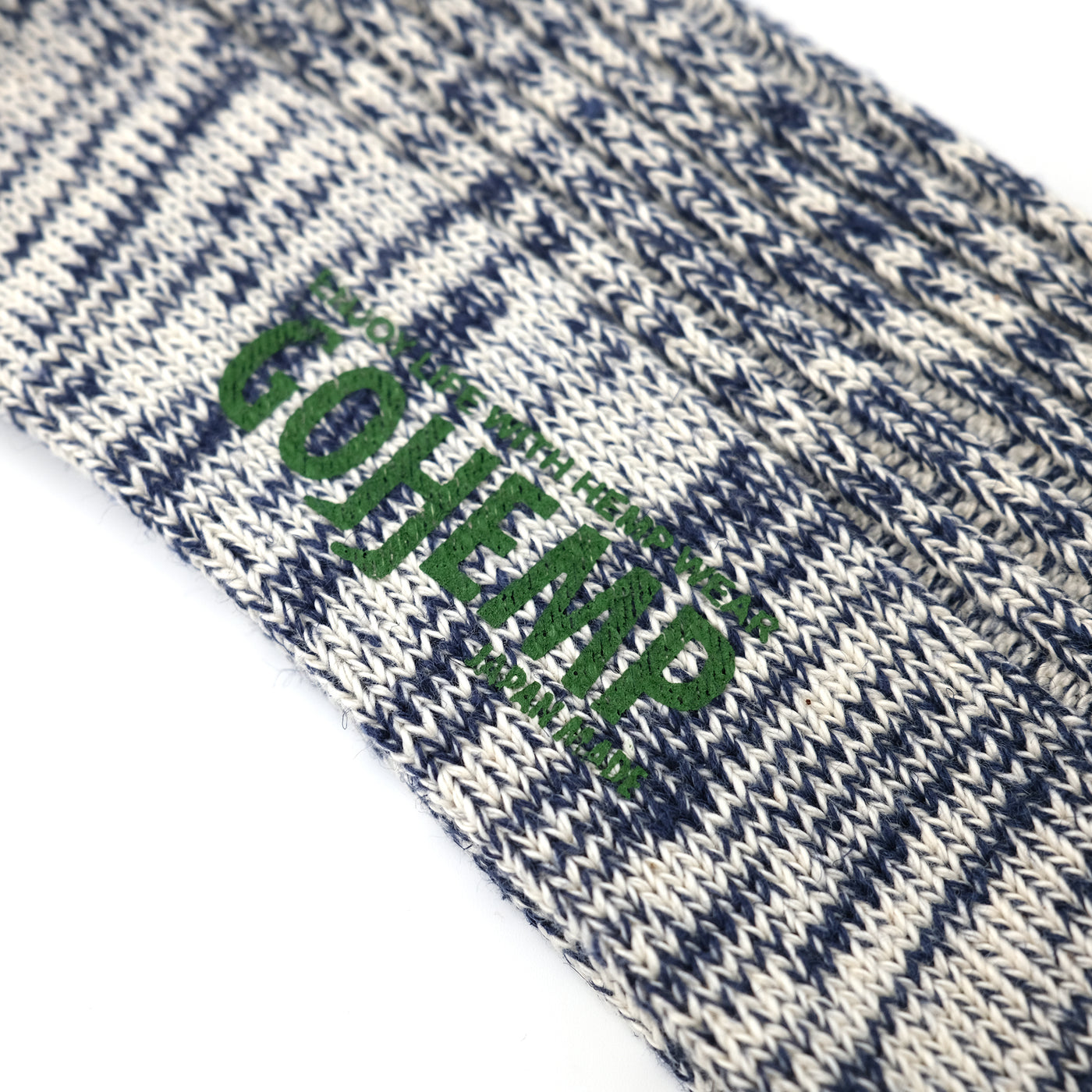 GOHEMP OCクルーソックス HEATHERNAVY