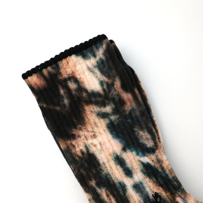 TIEDYE CREW SOCKS B（BROWN）