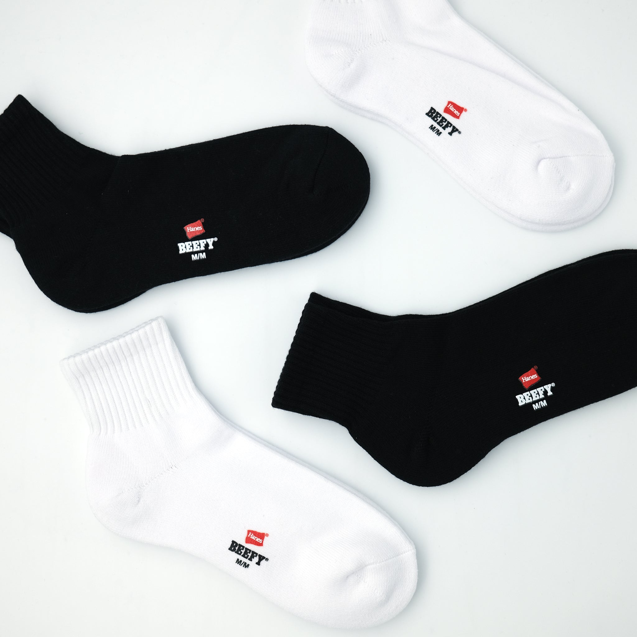 ハーフパイル】BEEFY クォーター ソックス 2PACK WHITE – SOCKSTORE™