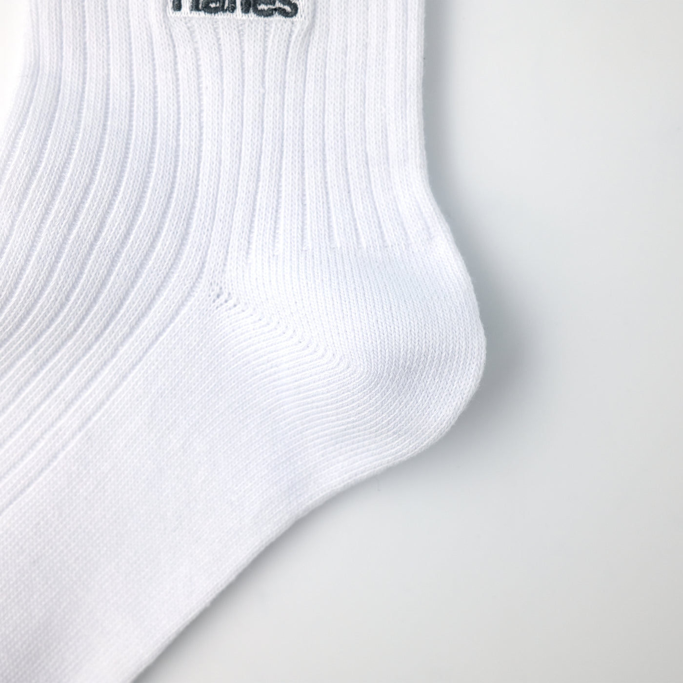 【ノンパイル】フルレングスリブソックス 3PACK WHITE