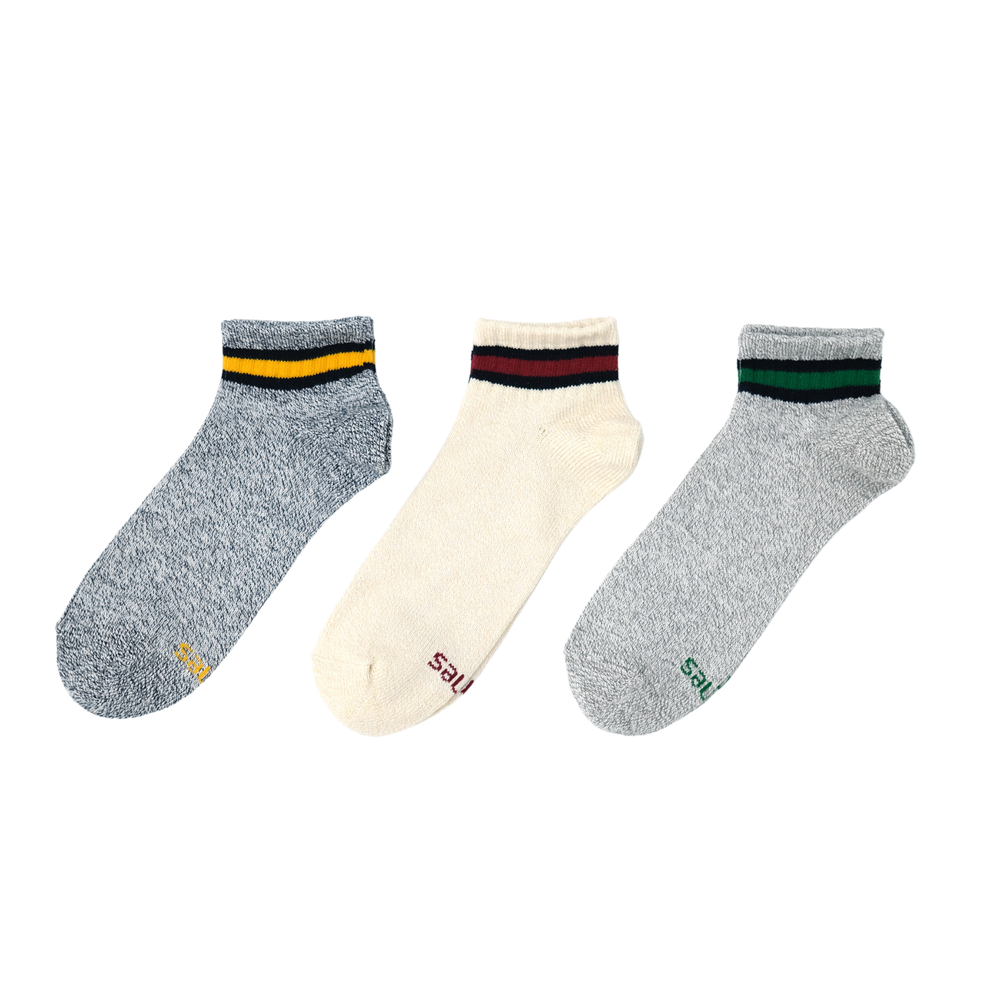 【ノンパイル】ショートレングス ソックス撚り 3PACK