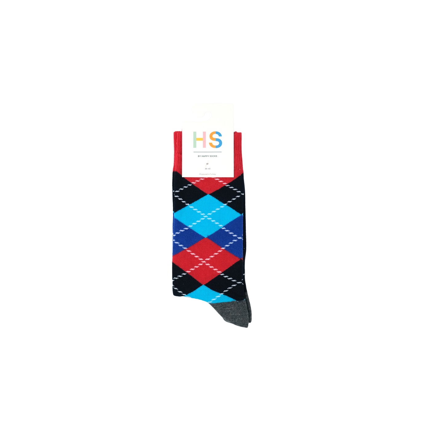 HS Argyle Sock RED