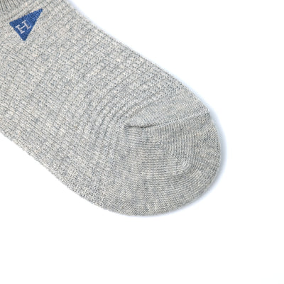 スニーカーソックス（深履き）3P ワッフル刺繍