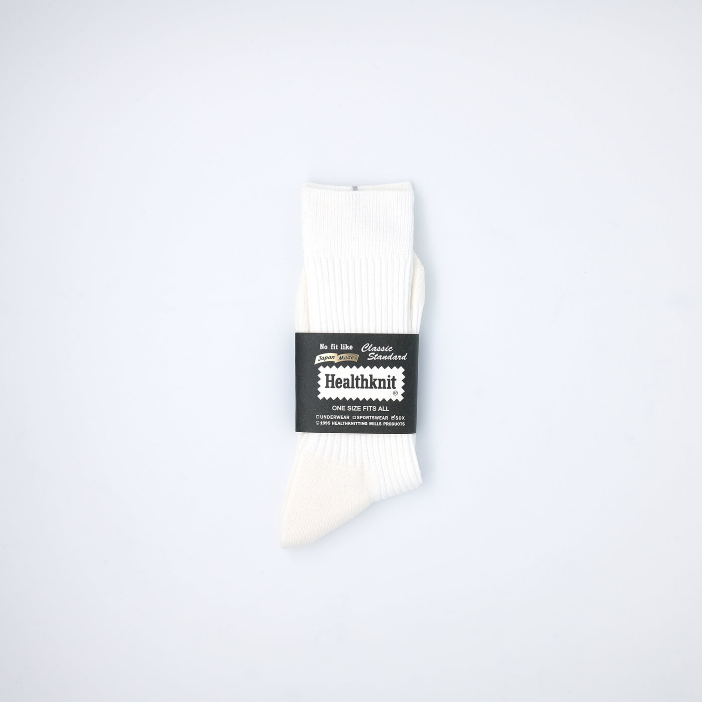 Made in Japan リブパイル 1Pソックス WHITE