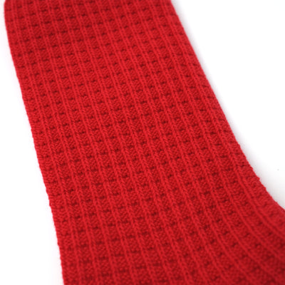 Made in Japan ワッフル 1Pソックス RED