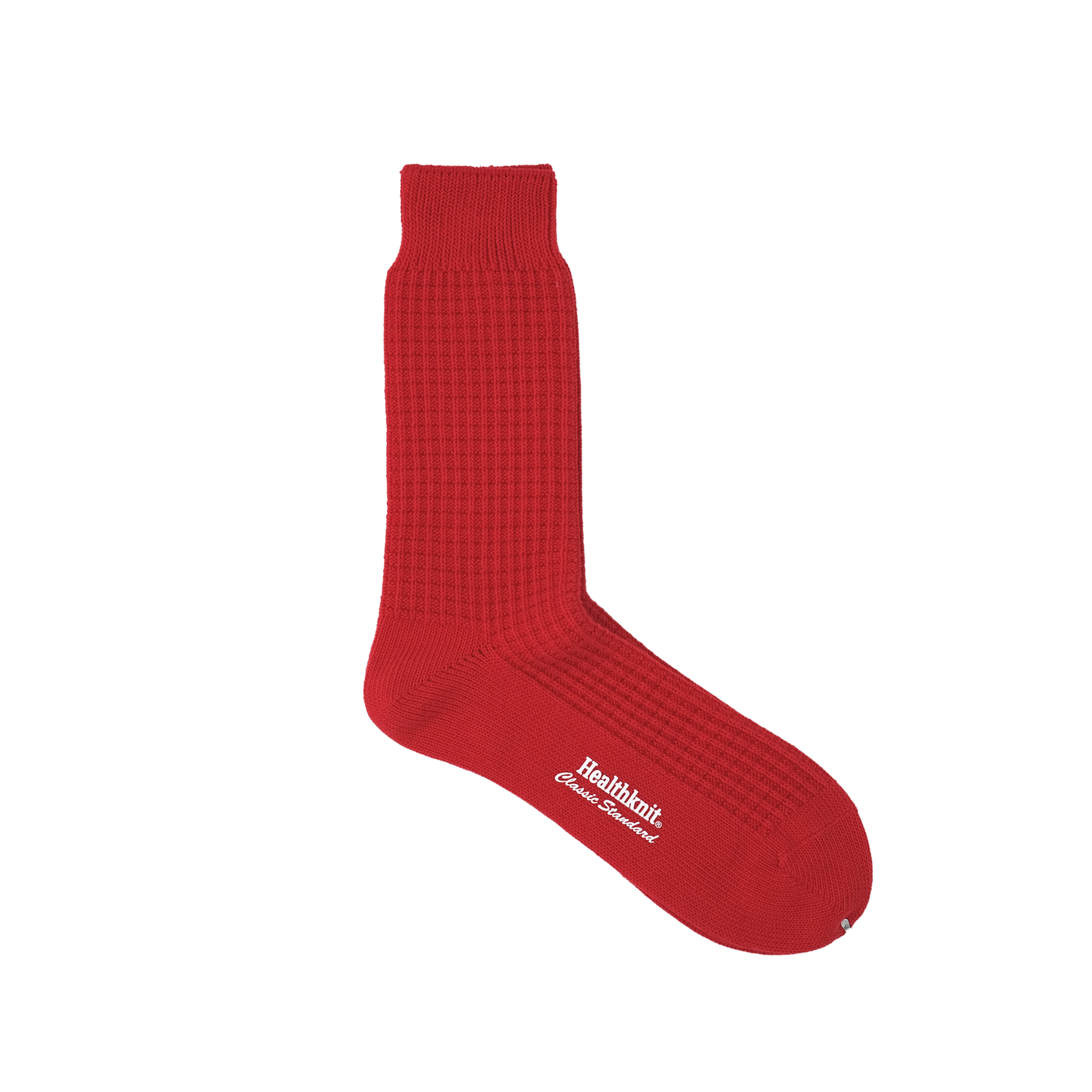 Made in Japan ワッフル 1Pソックス RED