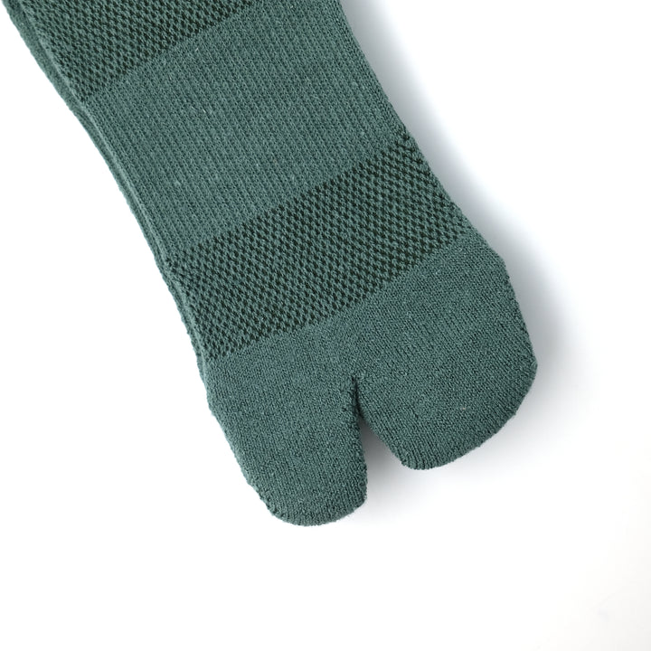 Cotton Hemp Ankle Socks SMOKE GREEN
