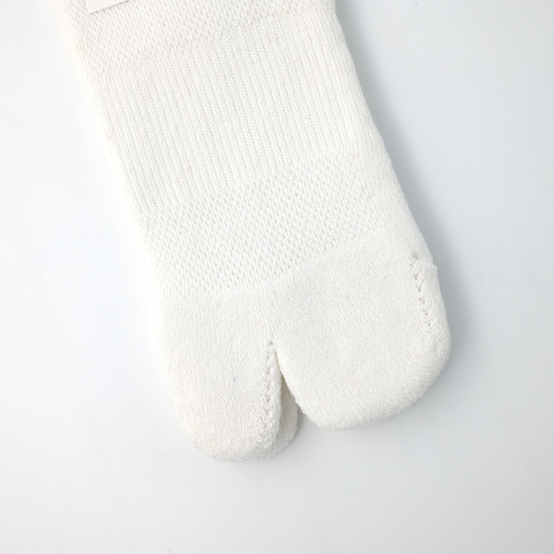 Cotton Hemp Ankle Socks WHITE