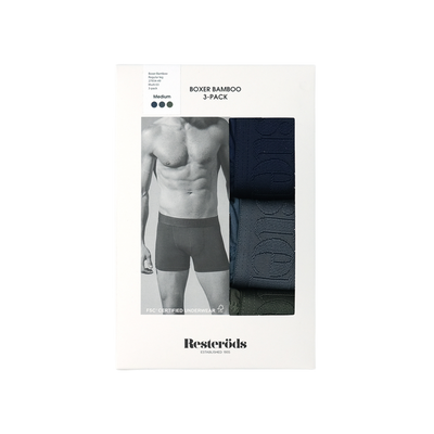 [REGULAR LEG] BOXER BAMBOO 3P ARMY GRM/GRY/NVY