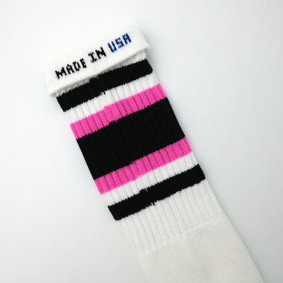 19インチ ラインチューブソックス BLACK/HOT PINK