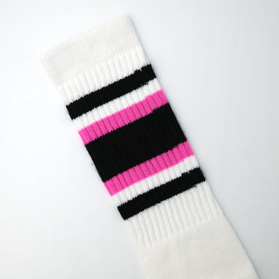 19インチ ラインチューブソックス BLACK/HOT PINK