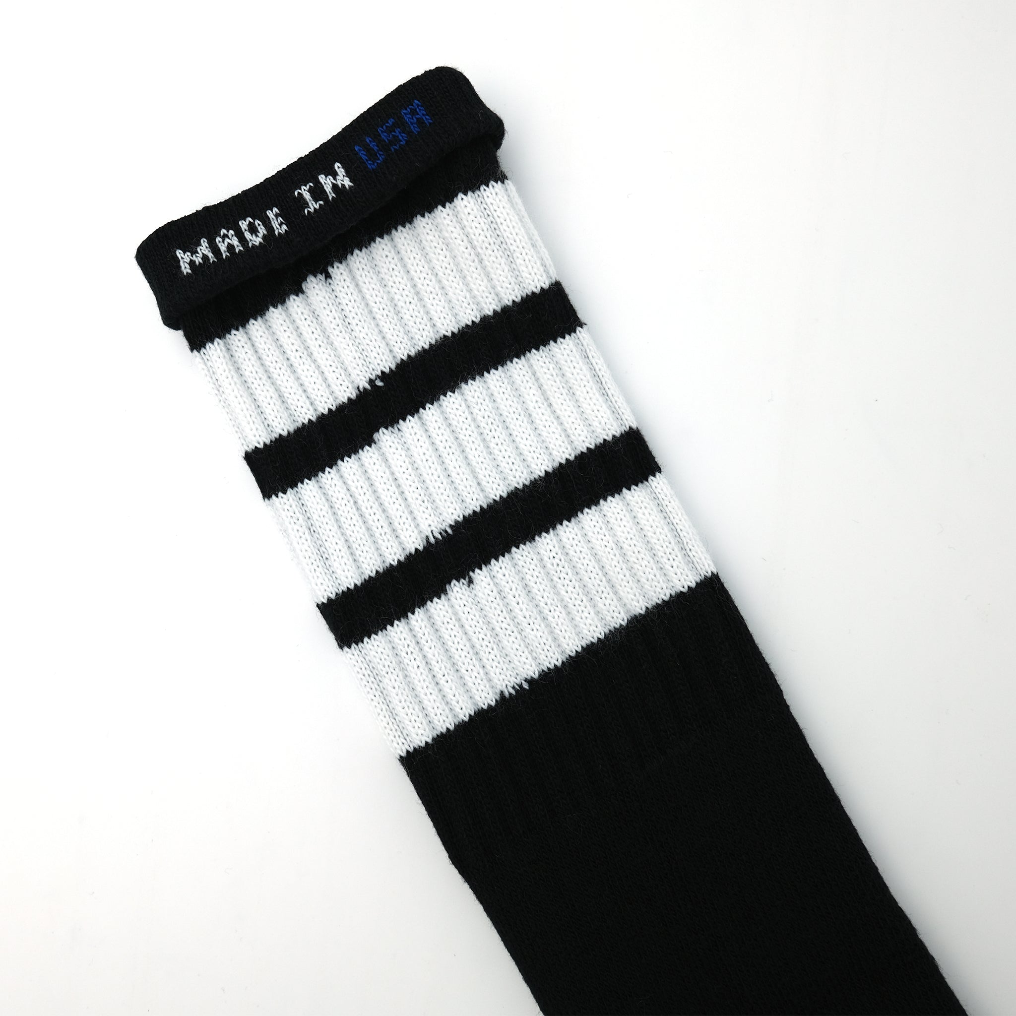 19インチ ラインチューブソックスBLACK/WHITE – SOCKSTORE™