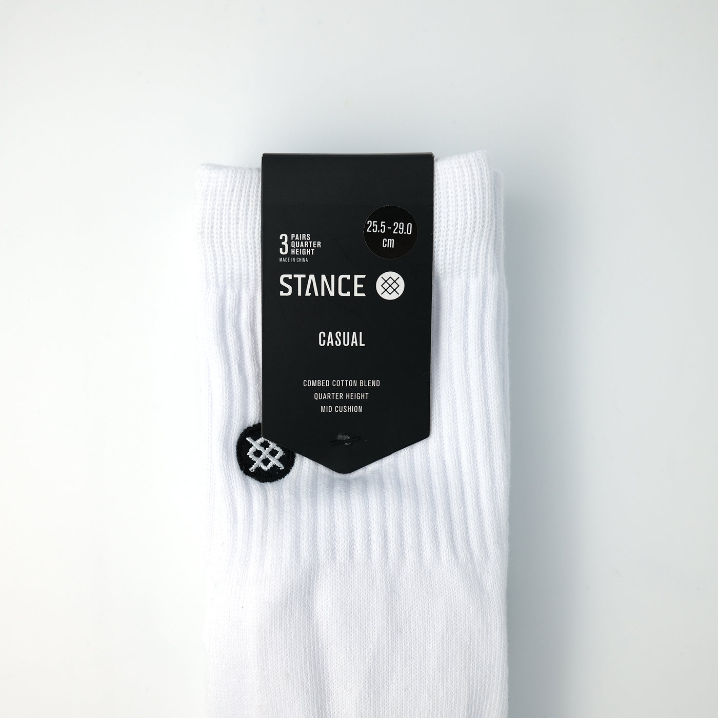 ICON QUARTER 3 PACK（WHITE）L