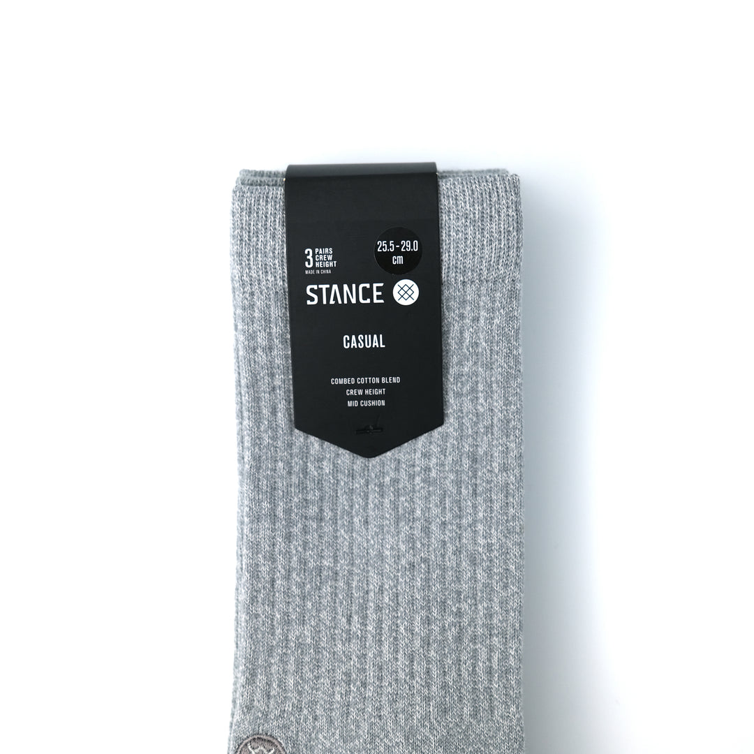 ICON 3 PACK（GREY HEATHER）L