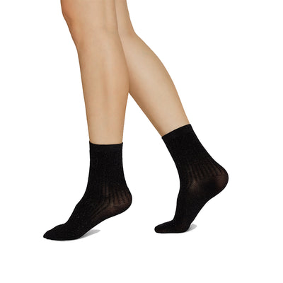 Stella Shimmery Socks Black 