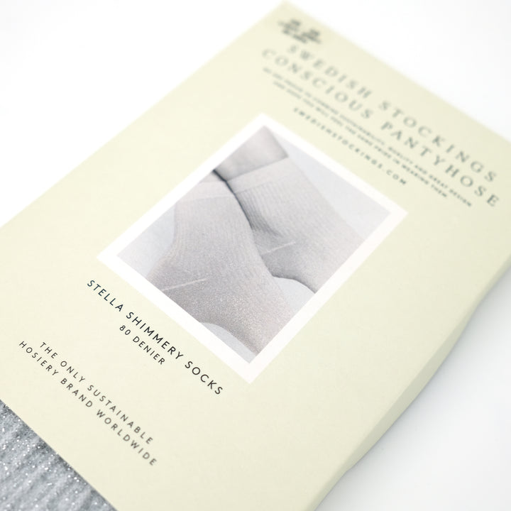 Stella Shimmery Socks Light Grey 