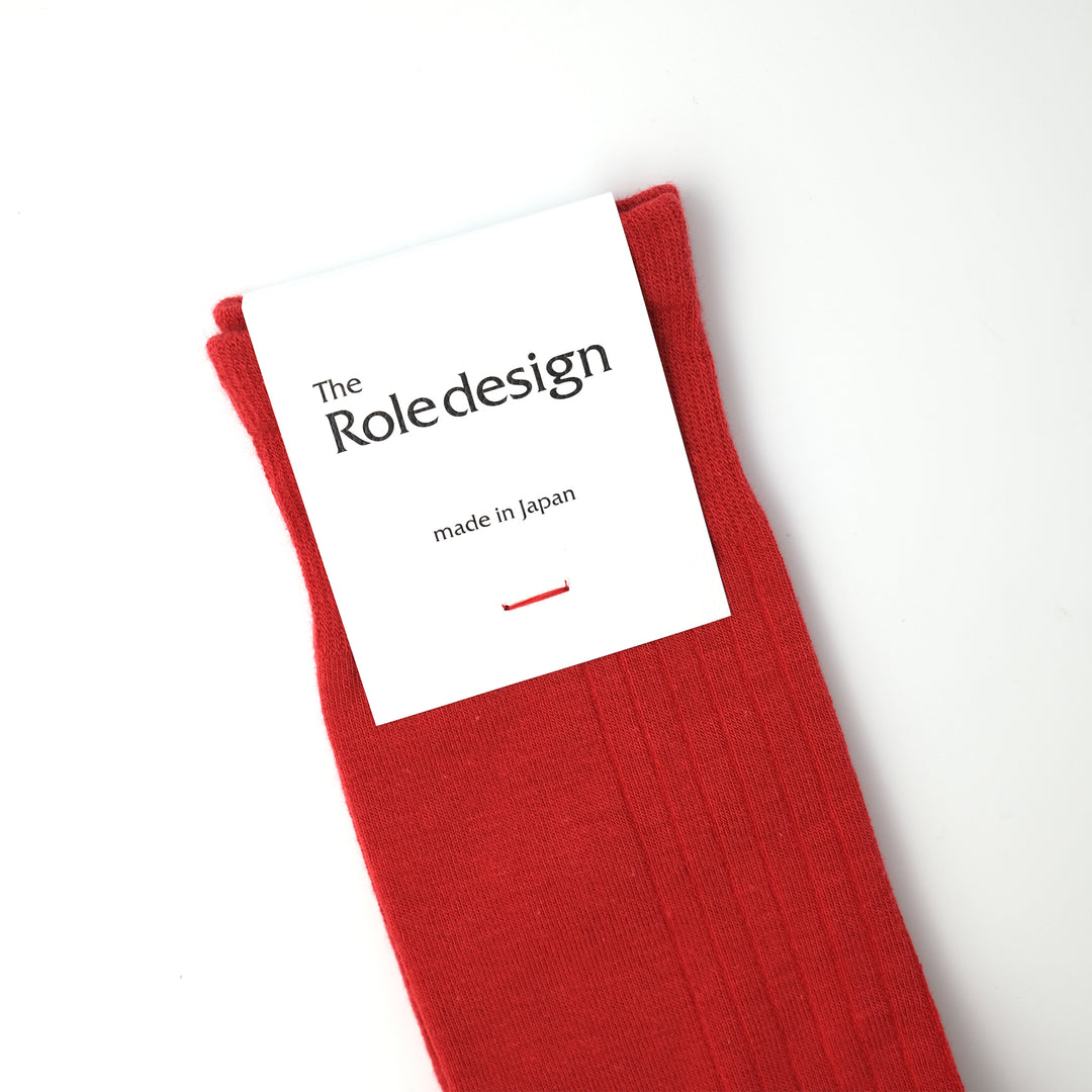 PLANE RIB SOCKS WOMENS RED