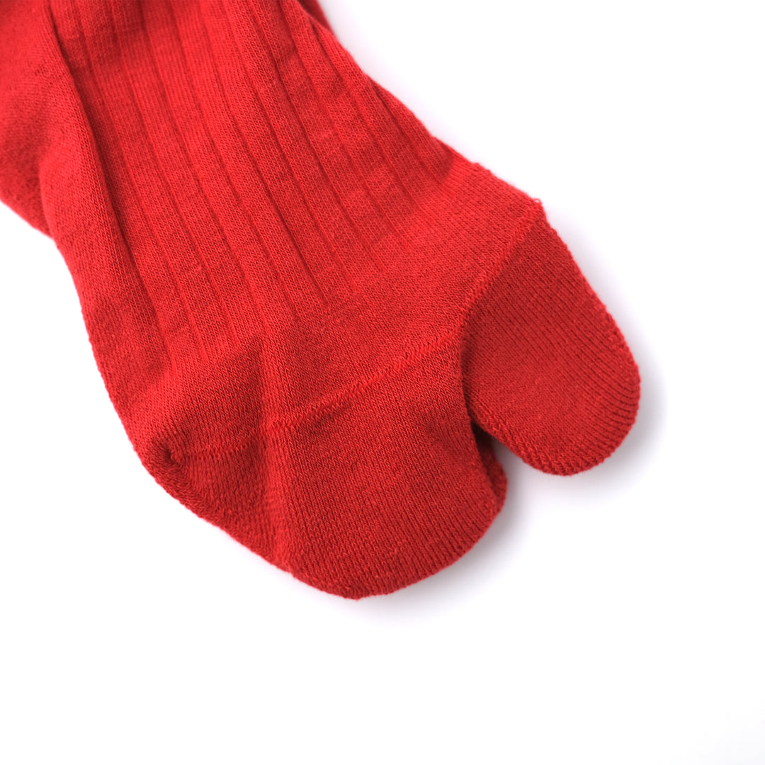 PLANE RIB SOCKS WOMENS RED