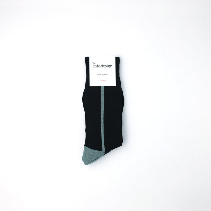 SIDE LINE SOCKS MENS BLACK