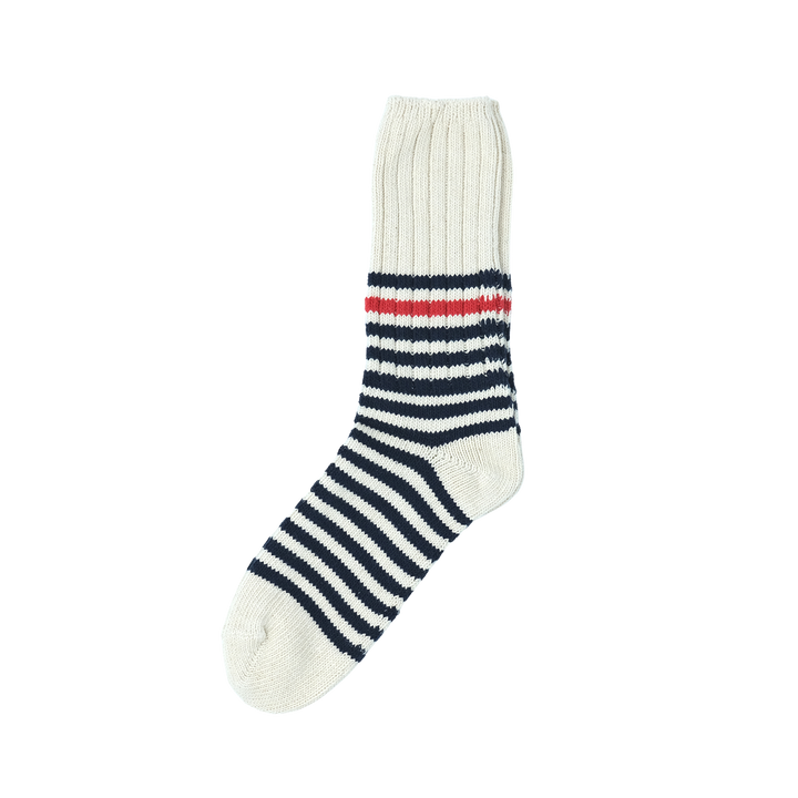 MARINE COLLECTION Stripes White & Navy Socks