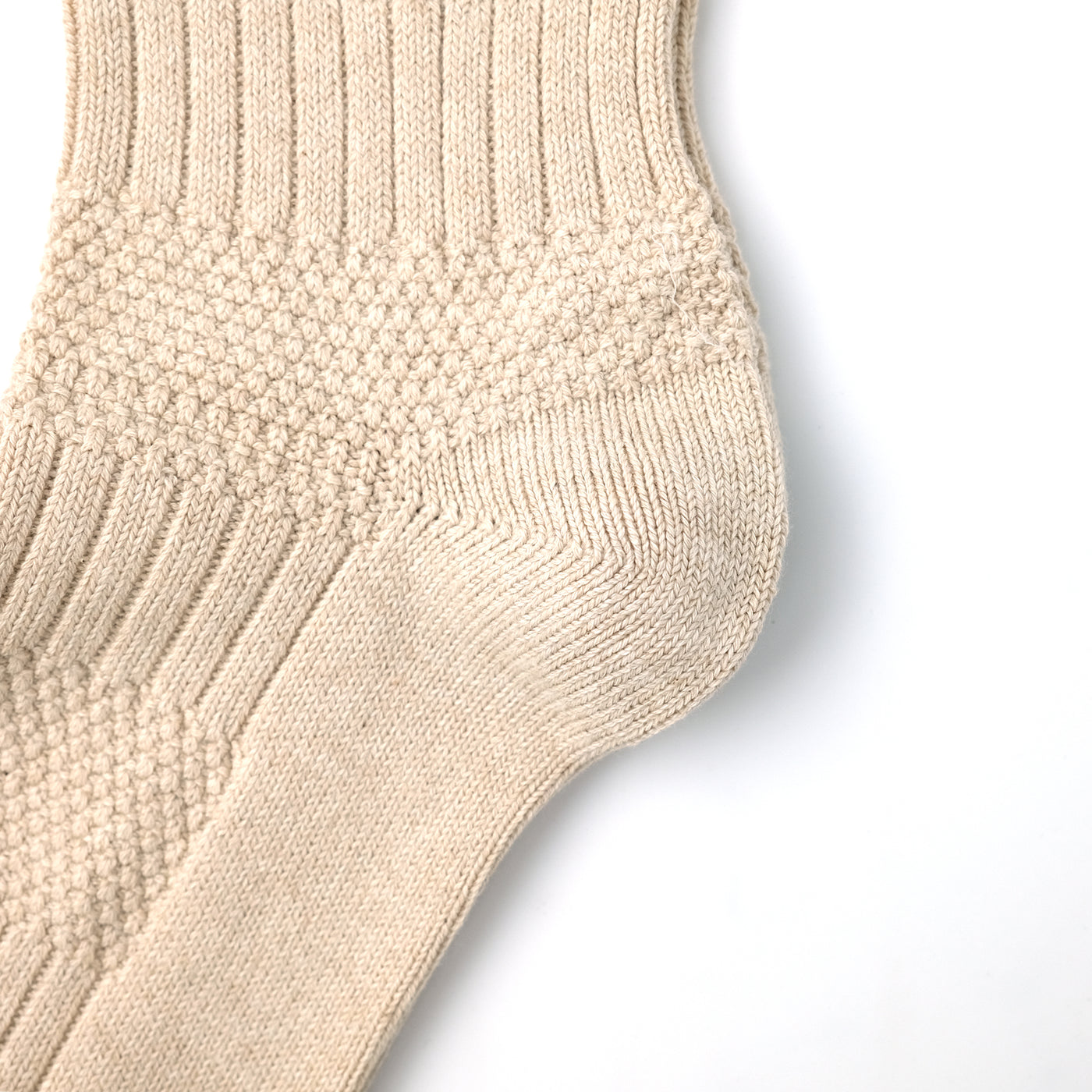 LINK COLLECTION Canalé Raw White Socks