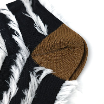 BACK CUT STRIPE SOCKS / バックカットストライプソックス BLACK