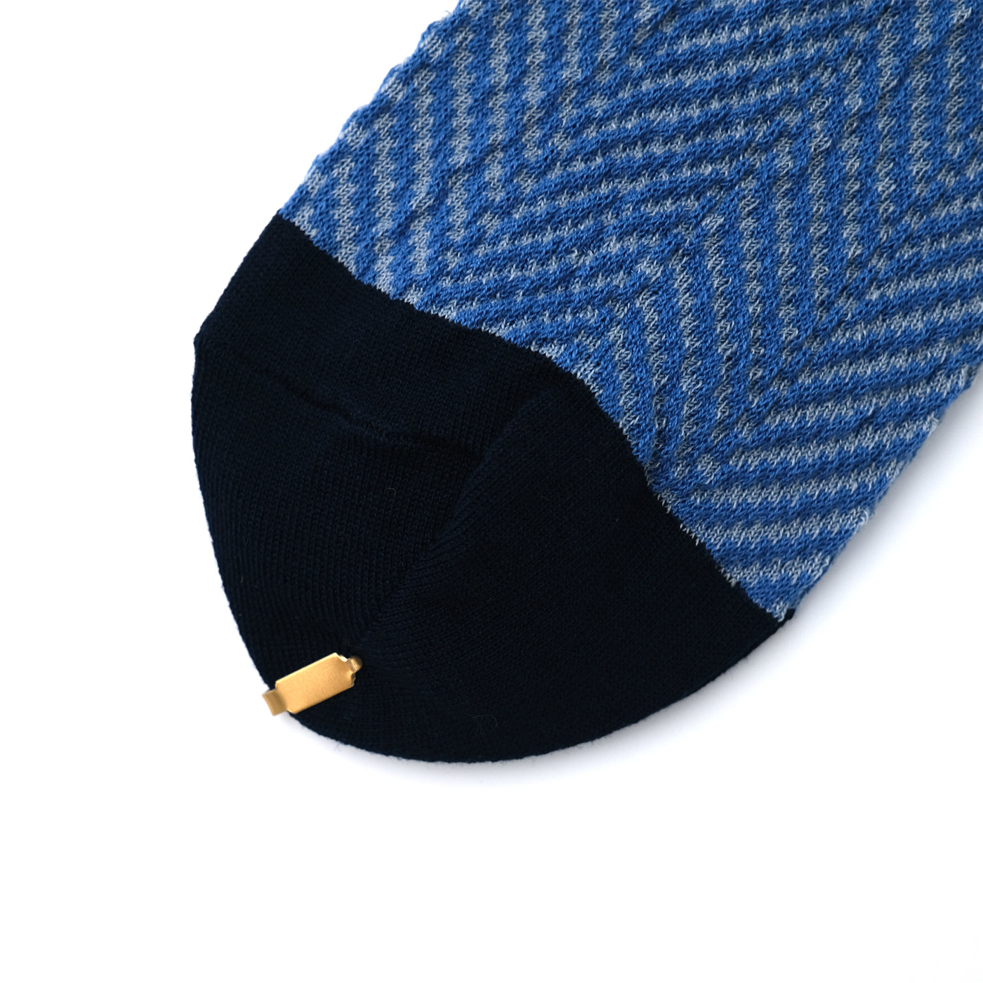 HERRINGBONE BUMPY SOCKS / ヘリンボーンバンピーソックス BLUE
