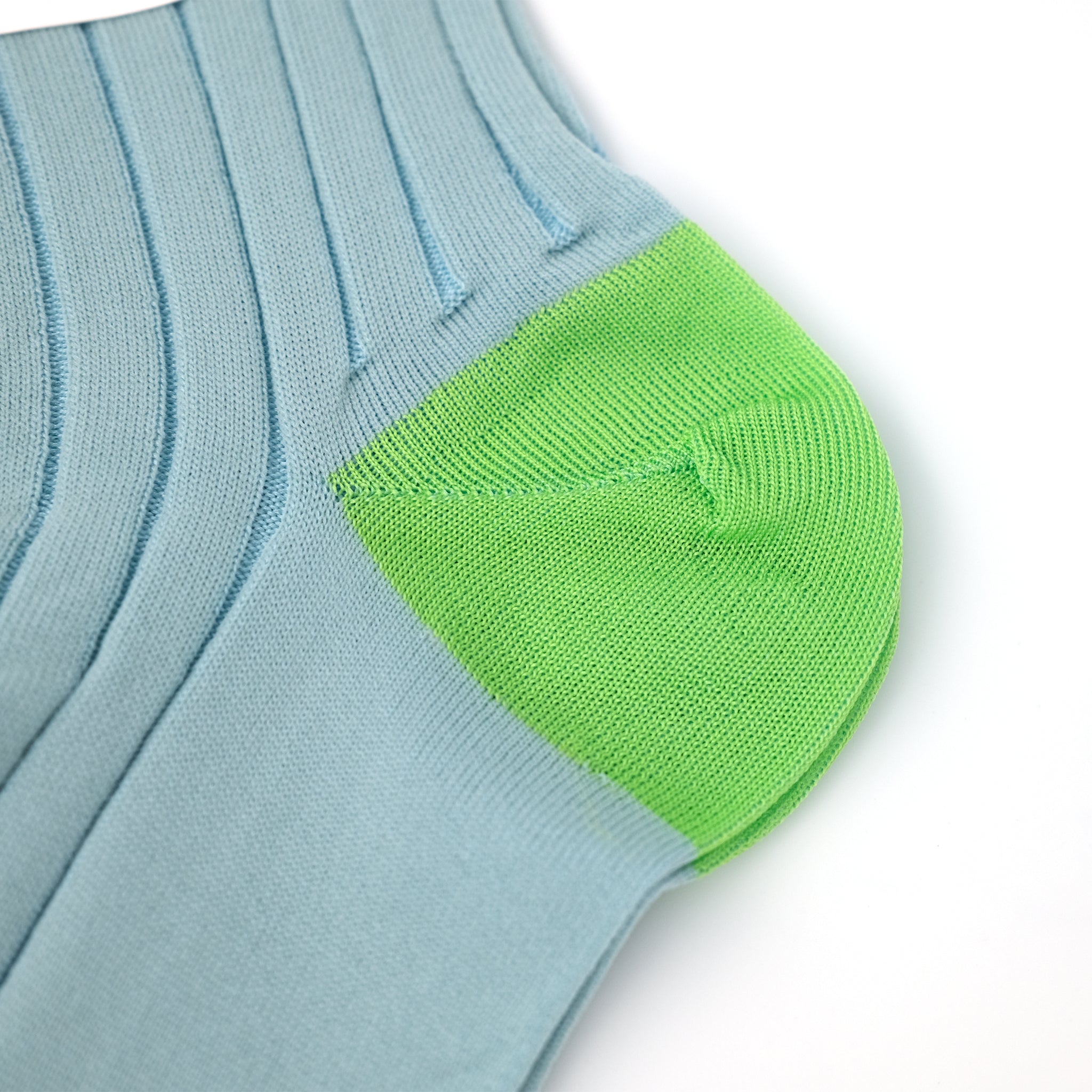 SEE-THROUGH RIB SOCKS / シースルーリブソックス GREEN – SOCKSTORE™