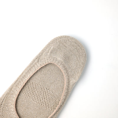 シルクラメ５本指カバーソックス BEIGE