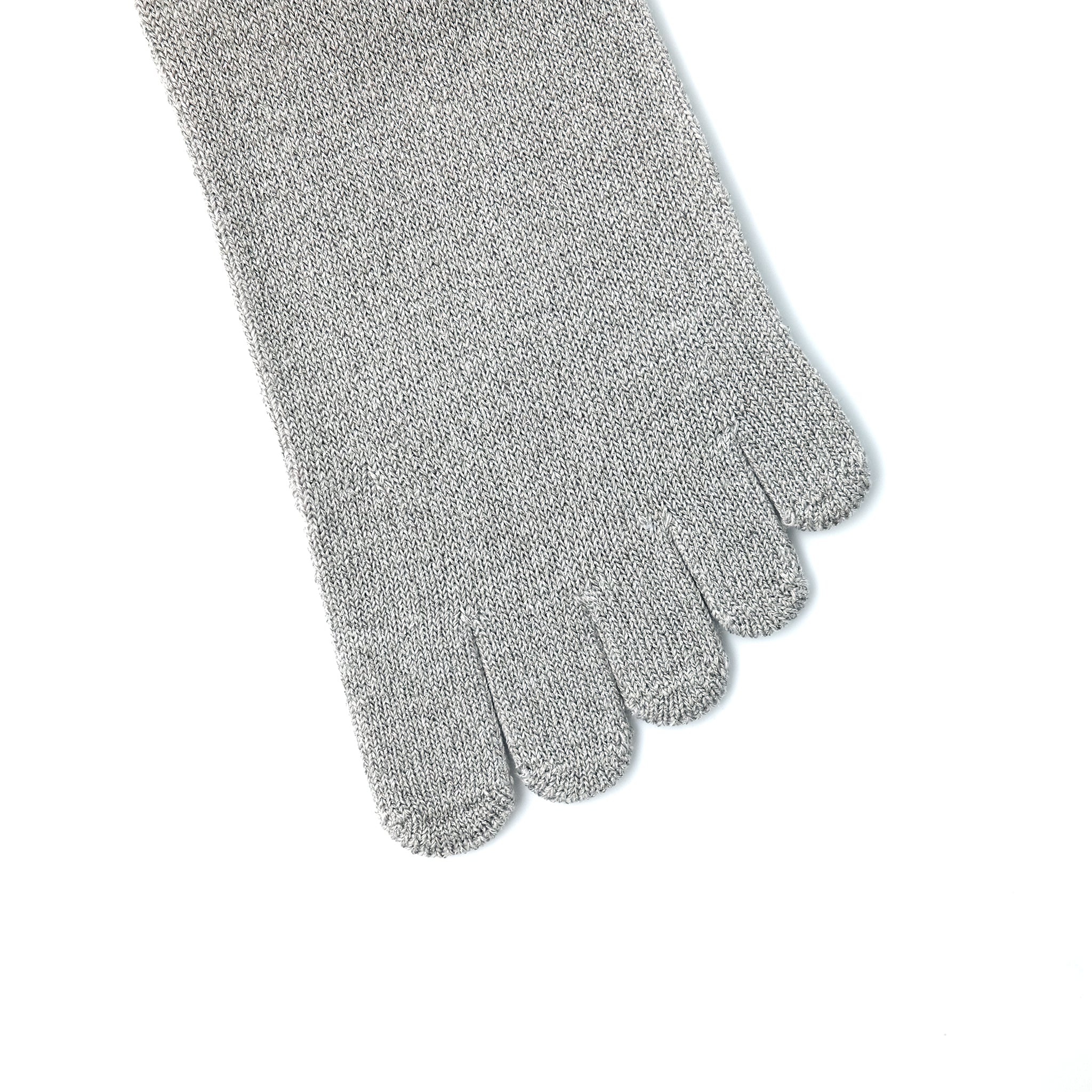シルク×コットンラメ5本指Wソックス SILVER – SOCKSTORE™